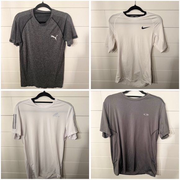 BUNDLE 4 Men's Running Shirts - S - Picture 1 of 13